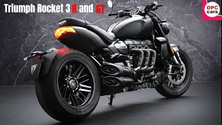 2021 New Triumph Rocket 3 R and GT Triple Black