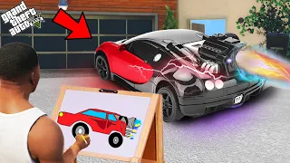 Franklin Uses Magical Painting To Find A God Booster Super Car In Gta V