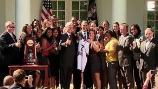 President Obama Meets 2011 NCAA Women's Basketball Champs