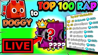 (🔴LIVE) Doggy ➜ TOP 100 RAP!! BIG TRADES & GIVEAWAYS!! (Pet Simulator 99 Roblox)