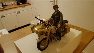 italeri 19 german military motorcycle with sidecar and driver