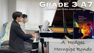 Grade 3 A4 | A. Hedges - Hornpipe Rondo | ABRSM Piano Exam 2023-2024 | Stephen Fung & Alexander Wong