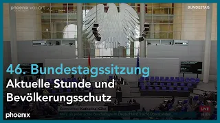 46. Sitzung des Deutschen Bundestages: u.a. Aktuelle Stunde zur Konzertierten Aktion