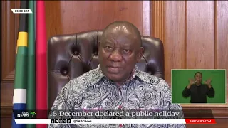 15 December declared a public holiday