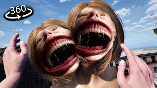 360° - Abnormal TWIN Titan EATS YOU!