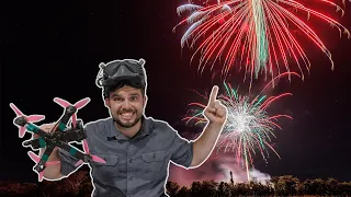 Flying a drone INSIDE of fireworks
