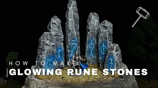 Make Glowing Rune Standing Stones: Crafting Tutorial for D&D, Tabletop RPGs, and Wargaming.