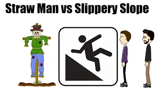 Straw Man vs Slippery Slope Fallacy explained with examples