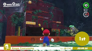 [SMO KFR] How to beat the GOLDEN KOOPA in WOODED kingdom KOOPA FREERUNNING