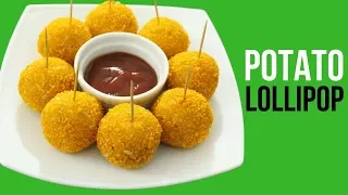 Potato Lollipop Recipe | Potato Balls | Snacks For Kids | Aloo Snacks | Homemade Potato Lollipop