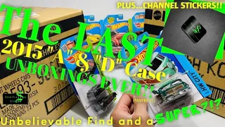 UNREAL DOUBLE UNBOXING - HOT WHEELS 2015 SEALED CASES!  BARN FIND!  Kool Kombi SUPER! FERRARI 599XX!