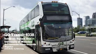 GO Transit | ride on route 25 from Square One to Univ. of Waterloo (2018.08.01)