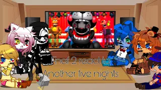 Fnaf 2 reacts to Another Five Nights | Fnaf Reaction | Gachaclub |