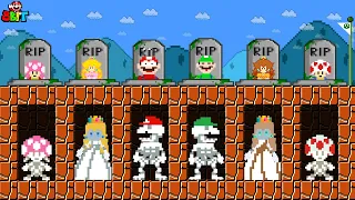 Mario & Luigi R.I.P All Team Skeleton...Please Comeback | Super Mario Bros. Wonder | Game Animation