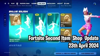 🎵 Fortnite SECOND Item Shop Update: April 23, 2024! Billie Eilish, Surf Rider, and More! 💎