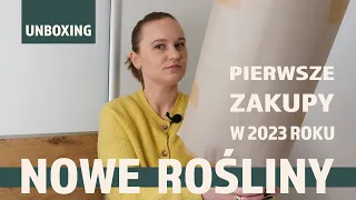 Unboxing  roślinny e-tropiki / pierwsze zakupy w 2023 roku 💚😊 / nowe rośliny