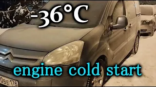 WINTER CAR COLD STARTS compilation. Холодный запуск в мороз -30. Uruchamianie na mrozie. S4E58