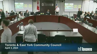 Toronto and East York Community Council - April 3, 2024