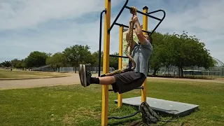 ROPE PULL-UPS..An EXCELLENT variation for developing EXTREME crushing strength and upper body size