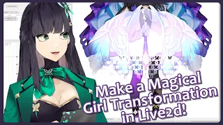 Making a magical girl transformation in Live2d with 1 parameter!