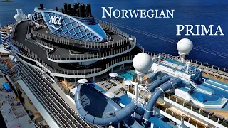 Norwegian Cruise Ship PRIMA - 4k Drone footage