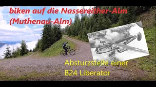 Biken auf die Nassereither Alm, Absturzstelle eines B 24 Bombers, Beim Wasser