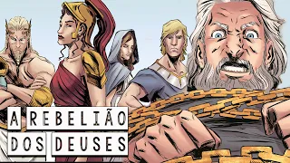 Os Deuses contra Zeus: A Rebelião no Olimpo - Mitologia Grega em Quadrinhos - Foca na História