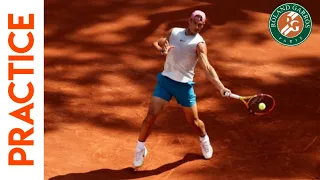 Rafael Nadal Practice with Iga Switek at Roland Garros 2021