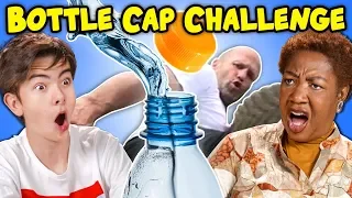 Generations React To Bottle Cap Challenge