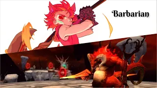 Dragon Nest Sea | AliceJAPAN Barbarian " Heteruen " Sunset Training Ground Lab 18 Run and Gear Peek