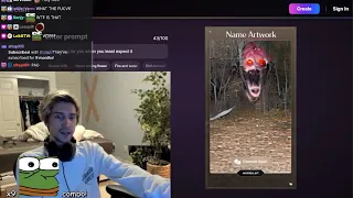 xQc shocked after accidentally generate Cursed photos and immediately close tabs from regrets it