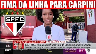 FIM DA LINHA PARA THIAGO CARPINI NO SÃO PAULO FC! TREINADOR NÃO VAI FICAR PERMANECER NO SPFC