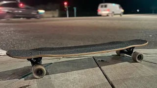 Loaded Basalt Tesseract: Cruising and practicing Frontside 180’s and manuals