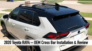 2020 Toyota RAV4 - OEM Cross Bar Installation & Review