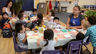 Montessori School of Silicon Valley - Toddler Lunch Setup