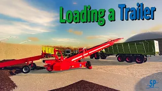 🔴  Farming Simulator 22 Elm Creek Silage Part 5 Loading a Trailer with Silage