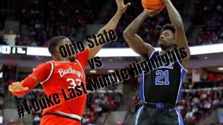 Ohio State Basketball Upsets #1 Duke | Final minutes Game Highlights | College Basketball 11-30-2021