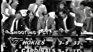 Louisville vs Virginia Tech 2/1/88 NCAA basketball FULL GAME
