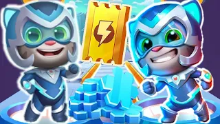 Talking Tom Hero Dash Score Madness vs The Big Freezer event Ice Bolt Tom vs Roy Raccoon Gameplay