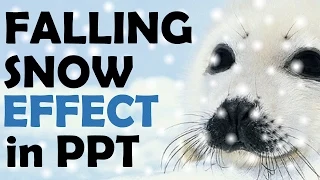 PowerPoint Animation Tutorial - Looping Falling Objects Effect (Snow Example)