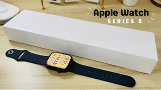 Apple Watch Series 8 Unboxing + Setup, Midnight 45mm (2022)