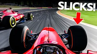 Can the F2004 beat Modern Day F1 cars with Slicks?