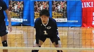 Haikyu - Yuki Ishikawa 's Best Spike and Block in Super College volley 2017