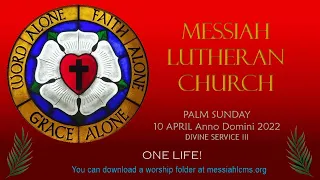 Palm Sunday Service 4-10-22