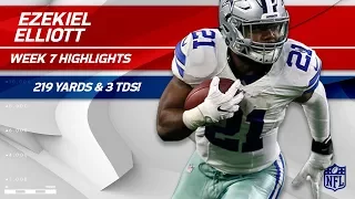 Ezekiel Elliott Explodes for 219 Total Yards & 3 TDs! | Cowboys vs. 49ers | Wk 7 Player Highlights