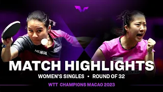 Xiaoxin Yang vs Shin Yubin | WS R32 | WTT Champions Macao 2023