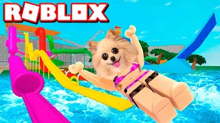 ВЕЧЕРИНКА В АКВАПАРКЕ ! АКВАПАРК В РОБЛОКС | ГИГАНТСКИЕ ГОРКИ В ROBLOX 2