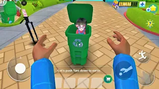 Scary Evil Teacher in Nick & Tani : Funny Story Tani in Trash Can - Android