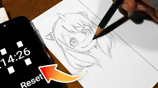 Drawing ANYA In 20 Minute, 2 Minute, 20 Second | SPY x FAMILY