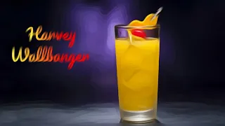 HARVEY WALLBANGER  cocktail recipe tutorial ( how to make )